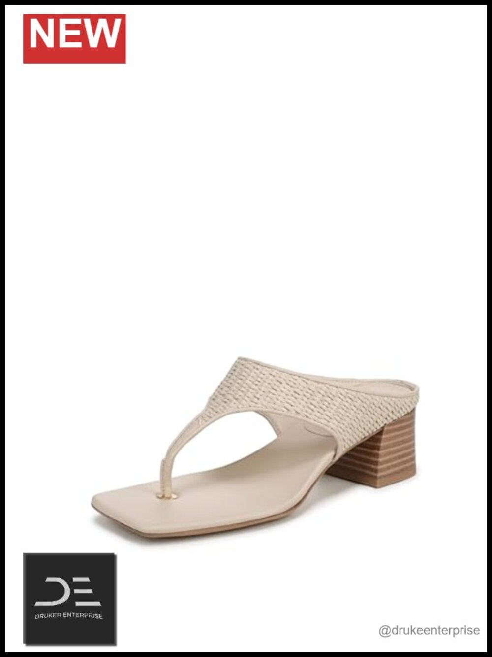 Franco Sarto Kayla 2 Women's Block Heel Sandals Fabric Square Toe Thong